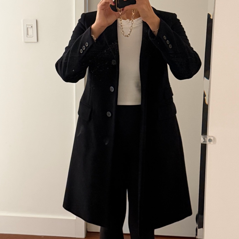 Sisley Black Blazer Coat